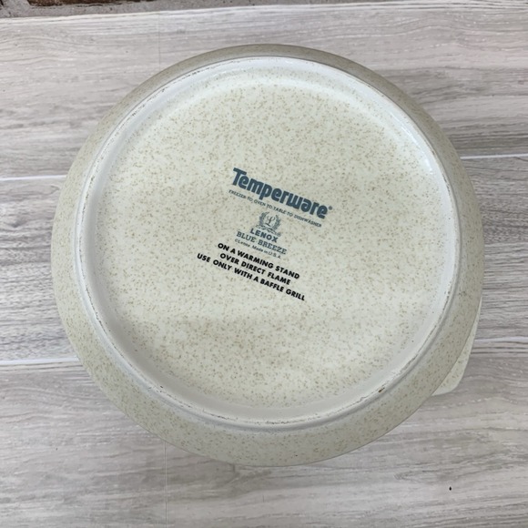 Vintage‎ Lenox Temper-Ware Blue Breeze Casserole Dish 6 3/4" USA - Picture 4 of 4